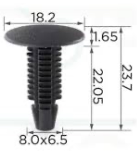 Клипса пластиковая для Ford ОЕМ: W701380SSW (W701380-SSW). (обшивка). Клипса пластиковая для Ford ОЕМ: W701380SSW (W701380-SSW). (обшивка).